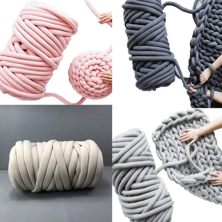 Super Thick Chunky Yarn Cotton Tube Yarn Alternative DIY Arm