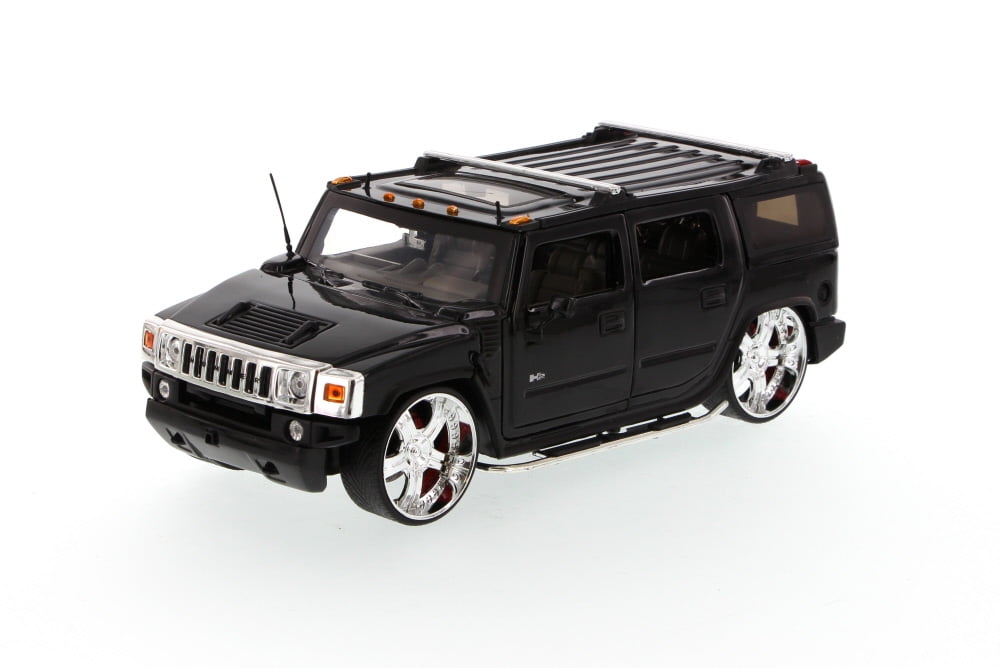Hummer H2 SUV, Black Jada Toys Dub City 50549 1/24 scale Diecast
