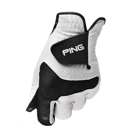 new ping sport white/black allsoft cabretta leather golf glove mens medium large