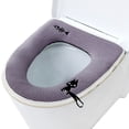 thumbnail image 1 of Cojín para asiento de inodoro, tapa de inodoro para baño, calentador de inodoro, se puede limpiar y reutilizar, tapa de inodoro fácil de instalar, 1 of 6