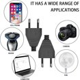 thumbnail image 2 of Flat Electrical Socket European Plugs Euro Flat Flat Power Plug 250 V 2.5 A With Screwdriver Applications Sockets (black), 2 of 5