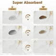 thumbnail image 3 of Coffee Mat for Countertops, Marble White Gold Dish Drying Mat 2 Pcs for Kitchen Coffee Bar Accessories, Fit Under Coffee Maker Espresso Machine Dish Rack Hide Stain Rubber Backed 12x19in, 3 of 6