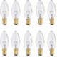 thumbnail image 2 of B15 Candle Bulb 2.5w, 10 Pack Sbc Dimmable Small Bayonet Light Bulbs Soft Warm White 2700k, 260 Lumens, 2 of 5