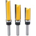 thumbnail image 2 of Flush Trim Pattern Router Bit For Precise Wood Cutting, Long Lasting Performance With Sharp Durable Alloy Blade And Heat Resistant Coating, Anti-Kickback Design For Clean Cutting, 2 of 5