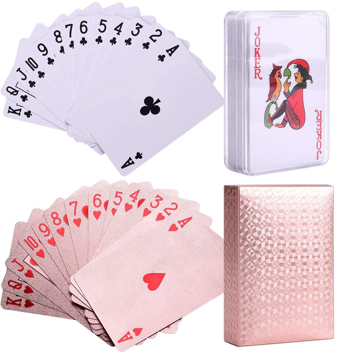 Poker Cards Waterproof Durable Pvc Plastic Playing Cards Novelty Poker Car Fs