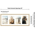 thumbnail image 3 of Natural Finish Collage Frame - White Mat, Holds Four 4x6 Photos , UV Resistant Acrylic, Wall, 3 of 8
