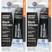 Permatex Black Silicone Adhesive Sealant 3 oz. - 2 Pack 81158-2