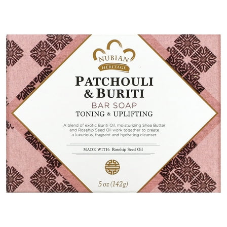 Nubian Heritage Patchouli & Buriti Bar Soap, 5 oz (142 g)