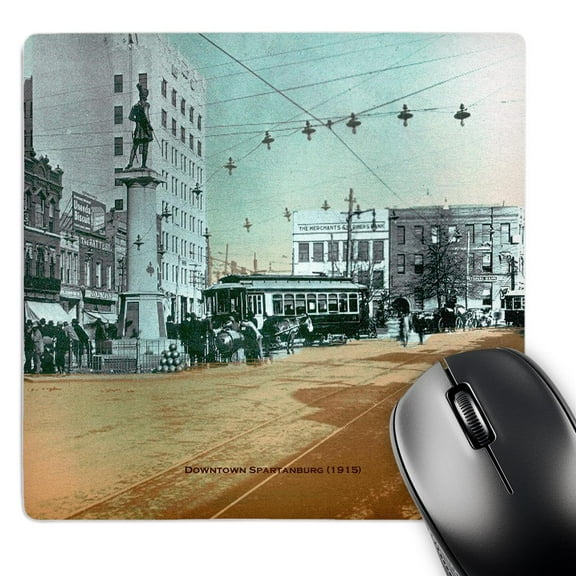 3dRose, Downtown Spartanburg (Vintage 1915), MousePad
