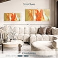 thumbnail image 4 of Elephant Stock Tree Changes Wall Art - Horizontal Multi Panel Canvas - Living Room Wall Decor - Abstract Multi Panel - Orange And Beige Decor By Martin Shire - 56" x 27", 4 of 8
