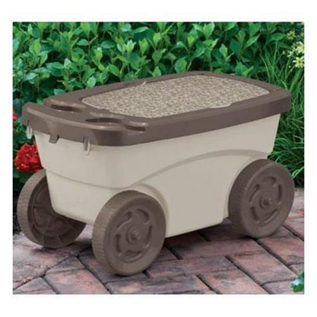 garden scooter suncast cart taupe mocha light