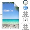 thumbnail image 3 of Kitchen Towels Summer Tropical Palm Beach Pattern Cleaning Towel Absorbent Hand Towels Tea Towels for Home Restaurant Dish Clean 28" x 18", 1PC, 3 of 7