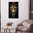 thumbnail image 3 of Cuadros Decorativos 5D Kit Rhinestone Imagen DIY Cruz León Full Round Drill Diamond Painting Craft Likrtyny embutido en tela, 3 of 9