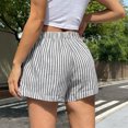 thumbnail image 4 of Striped Running Shorts Womens High Waist Ladies Summer Workout Sports Gym Shorts for Women with Pockets Black XS, 4 of 6