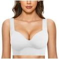 thumbnail image 2 of Everyday Bras for Women Thin Bra Womens Sports Bras plus Size Womens Bras Push up Underwire Athletic Women Seamless Bras Bras Bulk Woman Sports Bar Strapless Sports Bras for Women Women's White One, 2 of 8