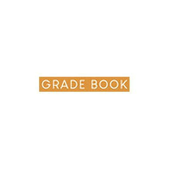 Grade Book: Grade booklet for pupils and students - Design: Mustard yellow, (Paperback)