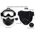 thumbnail image 5 of Jinsinto Motocross Mask with Detachable Goggles and Mouth Filter, for Vintage Style Helmets, 5 of 5