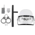 thumbnail image 1 of 5x Kit de Disfraz de Oficial de Policía de Simulación Juguete de Policía Casco, 1 of 9