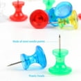 thumbnail image 2 of Giant Push Pins 100-Pack Large Thumbtacks Used for Cork Board Bulletin Board with Plastic Case, 2 of 7