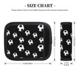 thumbnail image 2 of Luggage Handle Wraps for Suitcase - Suitcase Tags Identifiers for Suitcases, Cute soccer balls black Fun Luggage Handle Covers, Travel Luggage Accessories Essentials for Flying, 2 of 6