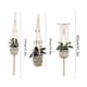 thumbnail image 2 of Maceta colgante de pared para interiores y exteriores, cesta para balcón, patio, jardín, flor, maceta, decoración del hogar 4 Piezas seitruly  HA3908-00B, 2 of 6