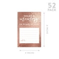 thumbnail image 5 of Koyal Wholesale Share a Memory Cards, Rose Gold Glitter Cards for Wedding, Baby Life Memories, 4" x 6", 52-Pk, 5 of 5