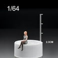 thumbnail image 2 of 1/64 Mini Ornaments Miniature Figurines Resin Landscape Model 1: Model DIY Craft Projects Lightweight Woman, 2 of 8