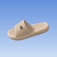 thumbnail image 6 of Mens EVA Platform Sandals Slides Lightweight Comfortable Non Slip Quick Dry with Arch Support & Bear Logo for Indoor Outdoor Beach Pool Use (Coffee),Size 10, 6 of 6