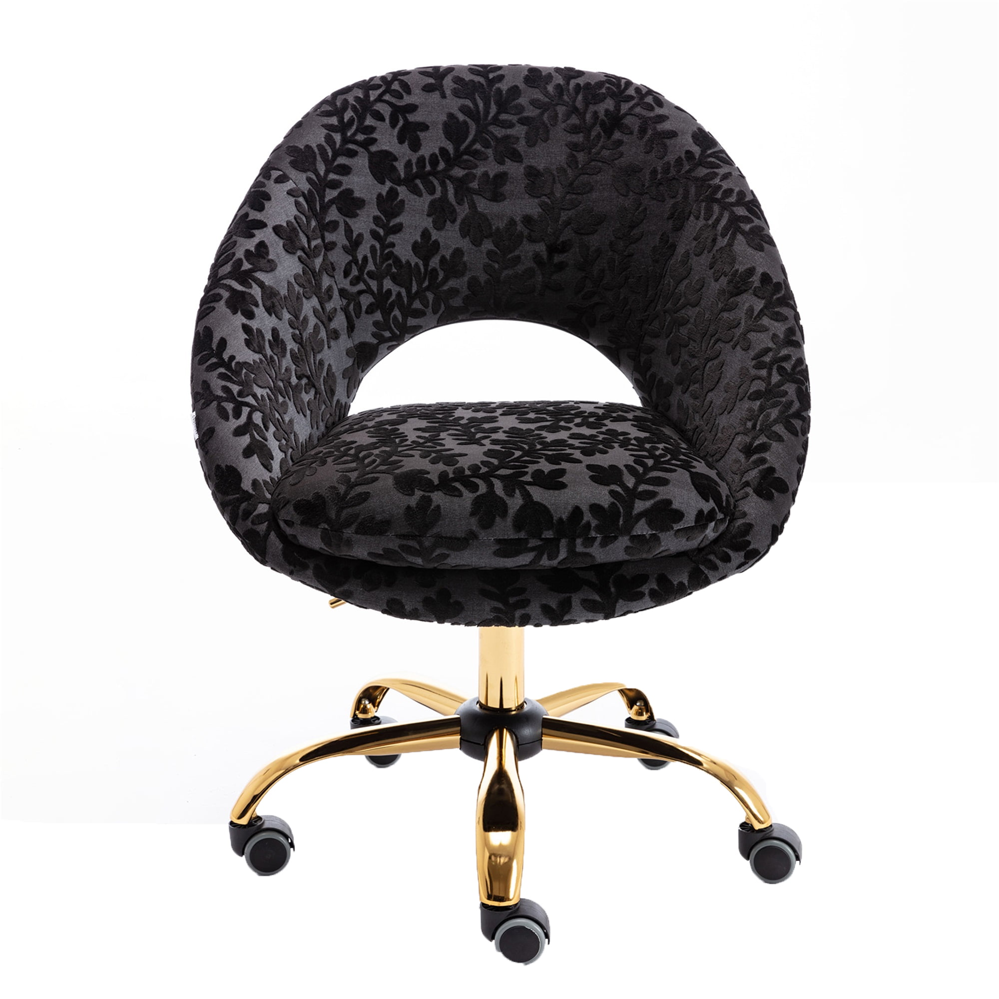 Flower Design Split Easy-install Home Office Chair Cover Rotating Chair 