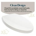 thumbnail image 3 of Toilet Seat for Potty Training, Premium Family BR631B-02, Elongated Almond/Bone, 3 of 8
