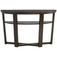 thumbnail image 2 of Elm Lane Conrad Modern Rich Wood Console Table 47 1/2" x 18" with Shelf Dark Brown Crisscross Leg for Living Room Bedroom Bedside Entryway Home Office, 2 of 9