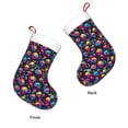 thumbnail image 3 of Haiem Skull rainbow color mushroom Pattern Christmas Stockings, Personalized 18 Inches Knit Christmas Stockings Xmas Hanging Stockings for Family Christmas Decorations, 3 of 7