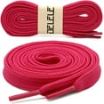 thumbnail image 2 of Solid Flat Shoelaces Hollow Thick Athletic Shoe Laces Strings 2 Pair, 2 of 7
