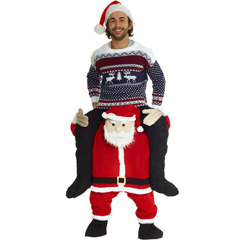 Santa piggy back best sale costume