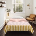 thumbnail image 4 of Colorful Stripe Large Tapestry for Bedroom Wall Hanging Tapestry,Modern Pink Red Yellow Vertical Striped Ceiling Backdrop Tapestries Poster Blanket Wall Decor for Teens Room Living Room 86" x 104", 4 of 8
