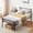 Black, variant on Bingirl California King - Sized Metal Platform Bed Frame Featuring Headboard and Footboard with an Iron Heart Design
