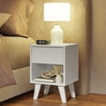 thumbnail image 2 of Mesa De Noche Blanca Con 1 Cajón Madesa, 2 of 8