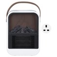 thumbnail image 1 of Calentadores eléctricos para chimenea con llama de imitación, protección contra sobrecalentamiento de 1000W, calentador de espacio portátil silencioso para dormitorio, enchufe CN de 220V, 1 of 5