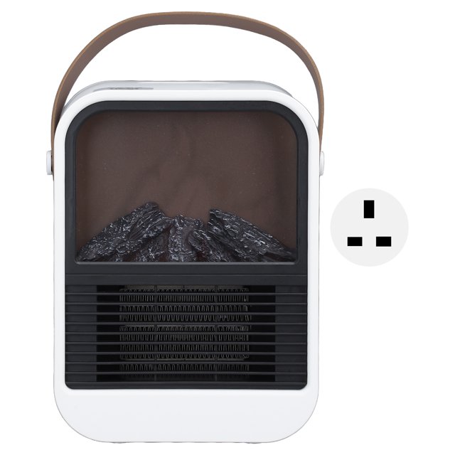 Calentadores eléctricos para chimenea con llama de imitación, protección contra sobrecalentamiento de 1000W, calentador de espacio portátil silencioso para dormitorio, enchufe CN de 220V