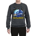 thumbnail image 2 of Reel It Like You Stole It Unisex Crewneck Graphic Sweatshirt, Charcoal, 3XL, 2 of 3
