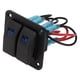 thumbnail image 3 of 2-Gang Toggle Switch, Multi Protection Blue Light Boat Rocker Switch Panel 12-24V For Trucks For SUV ANGGREK Otros, 3 of 8