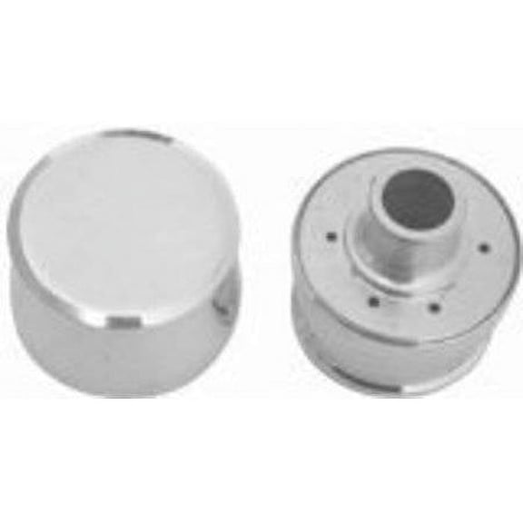 Racing Power Company R6001 Polished Aluminum Plain Push-In Breather