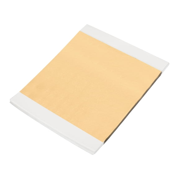 100pcs Leaf Sheets, 5.5" x 5.5" Metallic Foil Leaf Paper for DIY Crafts Champagne Gold