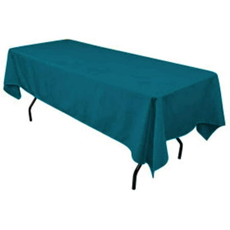 

valentina textile inc Polyester Rectangular Tablecloth 60 x108 by valentina textile inc (Teal)