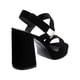thumbnail image 4 of Zapatillas Abiertas MAMA LOLA Mujer Casuales Tacón Miracol Negro 24.5, 4 of 5