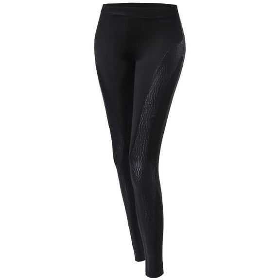 FashionOutfit Women's Animal Print Contrast Leggings