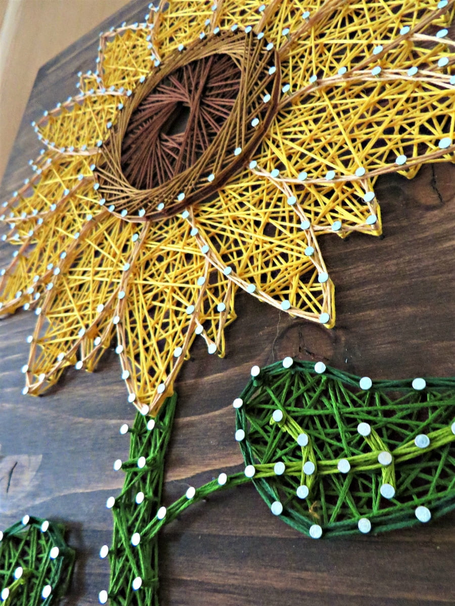 DIY String Art Kit | Sunflower String Art | Craft Kit for Adults | DIY Crafts