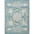 thumbnail image 1 of Unique Loom Bromley Collection Vintage Traditional Area Rug, 9 x 12 Feet, Turquoise/Ivory, 1 of 1