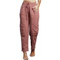 thumbnail image 4 of POGLIP Women's Pink Pocketed Utility Pants, 4 of 6