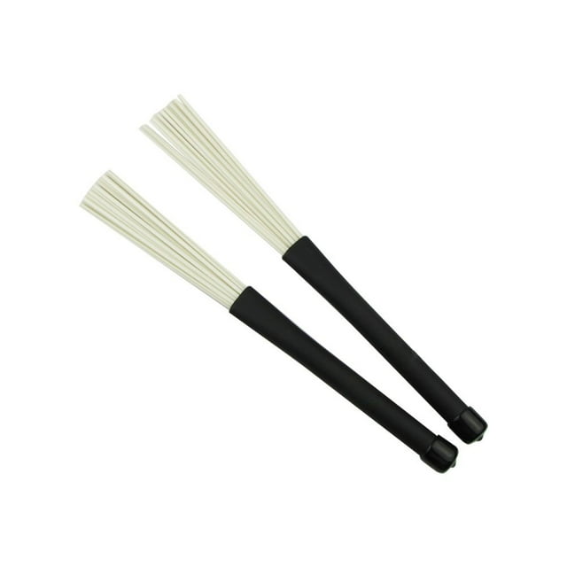 2 Pcs Brosses à Tambour Rétractables en Plastique pour Débutants Accessoires de Batterie